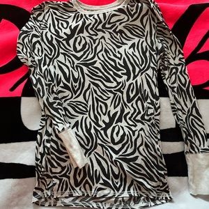 Zebra print long sleeve
